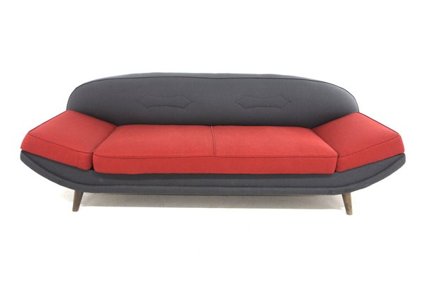 Scandinavian 2-Seater Sofa in Leather by Folke Jansson for SM Wincrantz Möbelin, 1960s-GEK-1777109