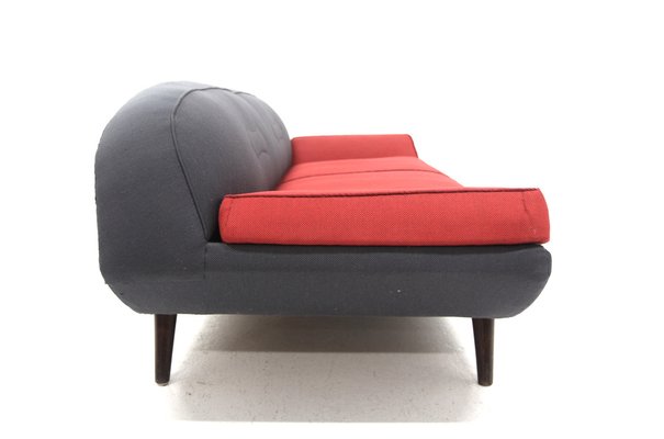 Scandinavian 2-Seater Sofa in Leather by Folke Jansson for SM Wincrantz Möbelin, 1960s-GEK-1777109