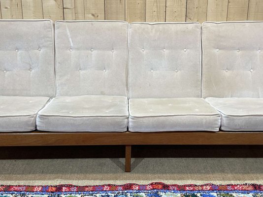 Scandinavian 4-Seater Sofa in Teak, 1970s-QYF-2023656