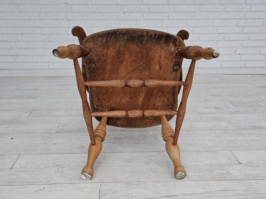 Scandinavian Armchair in Ash and Oak, 1950s-TMW-1767926