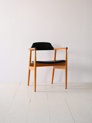 Scandinavian Armchair in Leatherette, 1960s-QWP-1816352