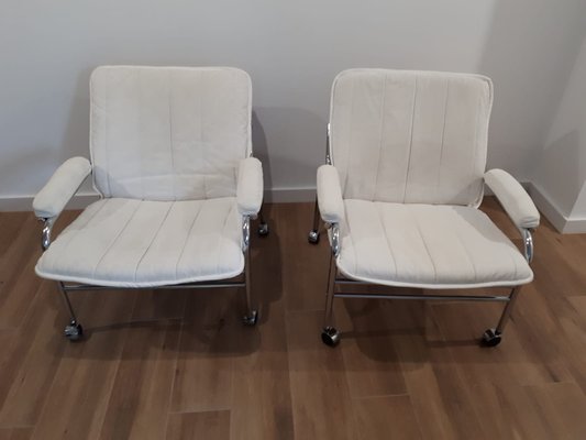 Scandinavian Armchairs, 1970s, Set of 2-DAS-1366995