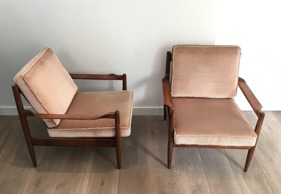 Scandinavian Armchairs, 1970s, Set of 2-BA-658549