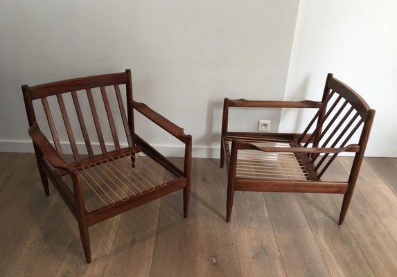 Scandinavian Armchairs, 1970s, Set of 2-BA-658549