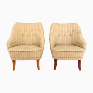 Scandinavian Armchairs, Sweden, 1940s, Set of 2-GEK-2043489