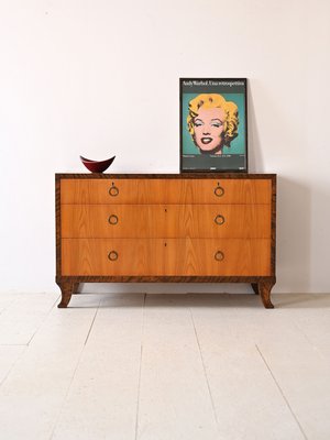 Scandinavian Art Deco Chest of Drawers, 1940s-QWP-2035867