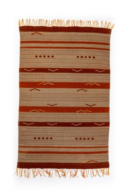 Scandinavian Art Deco Functionalism Flat Weave Rug, 1940s-LTQ-1722646