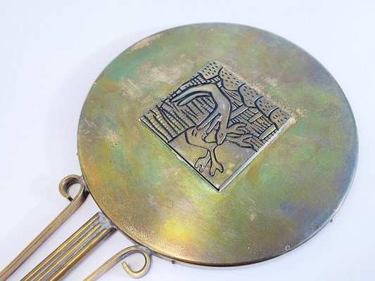 Scandinavian Art Deco Hand Mirror by Carl-Einar Borgström for Ystad-Metall-SFW-1178461