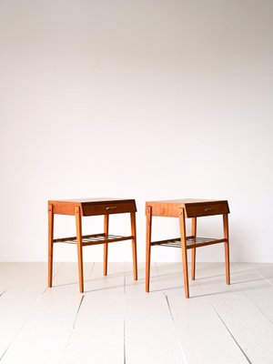 Scandinavian Bedside Tables, 1960s, Set of 2-QWP-1722630