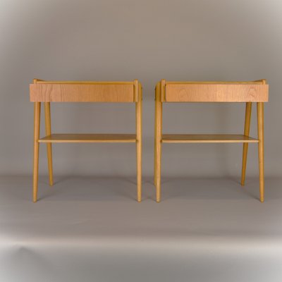 Scandinavian Bedside Tables from Ab Calstrom & Co Mobelfabik, 1960s, Set of 2-AOU-1732892