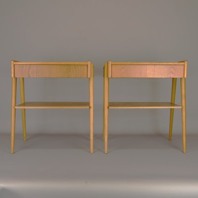 Scandinavian Bedside Tables from Ab Calstrom & Co Mobelfabik, 1960s, Set of 2-AOU-1732892