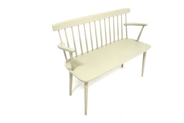 Scandinavian Beech Bench, Sweden, 1950s-GEK-1749582