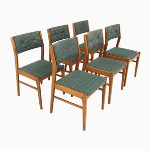 Scandinavian Beech Chairs, Sweden, 1960s, Set of 6-GEK-1743168