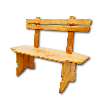 Scandinavian Birch Free Form Bench, 1950s-ES-1725093