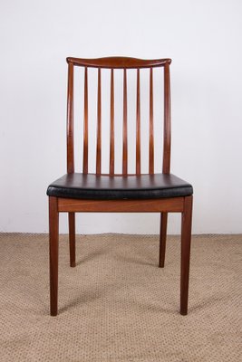 Scandinavian Black Teak Skai Chairs, 1960s, Set of 6-EMB-1404835