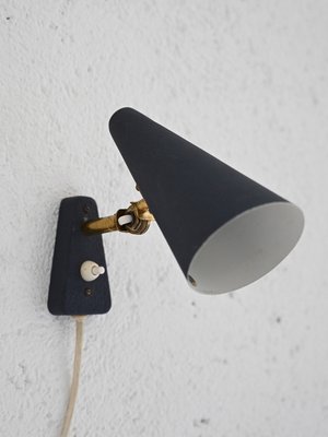 Scandinavian Blue Wall Light, 1950s-QWP-2033964