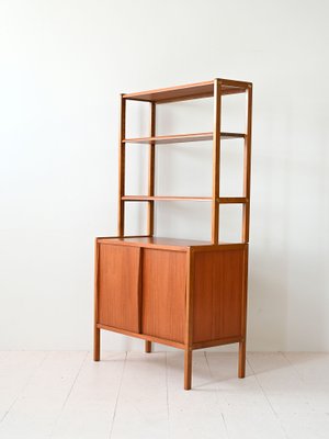 Scandinavian Bookcase with Storage Compartment, 1960s-QWP-2042002