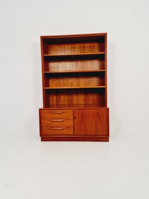 Scandinavian Bookshelf in Teak Veneer by Strobeck, Denmark, 1960s-IQR-1323944