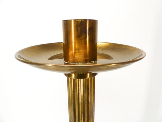 Scandinavian Brass Candleholder by Ivar Ålenius Björk for Ystal Metall, 1960s-DQG-1742789