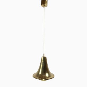 Scandinavian Brass Hanging Pendant Lamp attributed to Hans Agne Jakobson for Markaryd, Sweden, 1960s-BHG-1813827