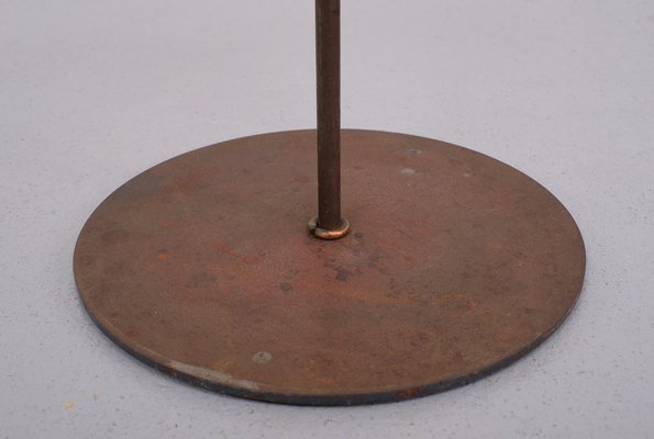 Scandinavian Brass Standing Candleholder, 1960s-GCG-1719495