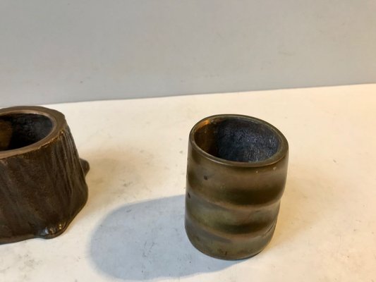 Scandinavian Bronze Vases from Nordisk Malm, 1930s, Set of 2-LCR-888399