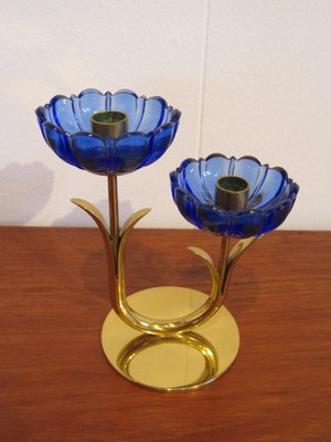 Scandinavian Candleholder by Gunnar Ander for Ystad-Metall, 1950s-YDZ-831863