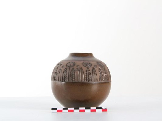 Scandinavian Ceramic Round Vase by Göran Andersson for Upsala Ekeby, 1960s-PI-703212