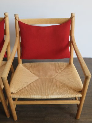 Scandinavian CH44 Armchairs by Hans J. Wegner for Carl Hansen, 1950s, Set of 2-CC-1344326