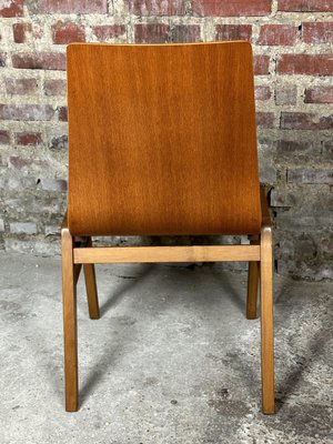 Scandinavian Chairs in Thermoformed Beech, 1960s, Set of 8-RWZ-2036138