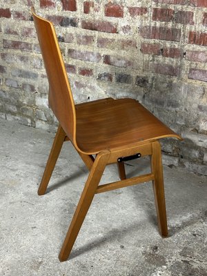 Scandinavian Chairs in Thermoformed Beech, 1960s, Set of 8-RWZ-2036138