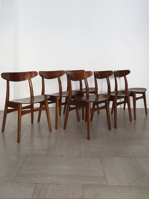 Scandinavian Chairs Model Ch30 by Hans J. Wegner for Carl Hansen & Son, Denmark, 1950s, Set of 6-CC-2024638