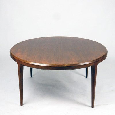 Scandinavian Circular Rosewood Coffee Table attributed to Johannes Andersen from CFC Silkeborg, 1960s-MH-1821517