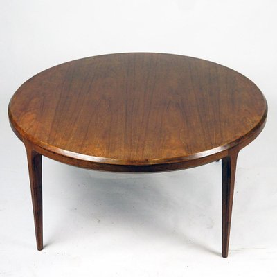 Scandinavian Circular Rosewood Coffee Table attributed to Johannes Andersen from CFC Silkeborg, 1960s-MH-1821517