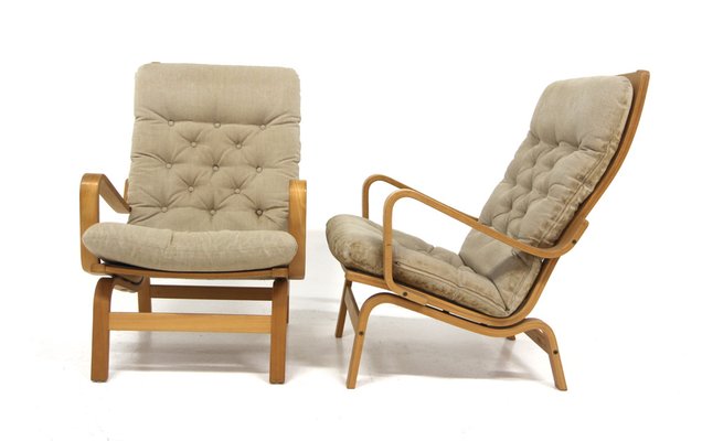 Scandinavian Contino Armchairs by Yngve Ekström for Swede, Sweden, 1970s, Set of 2-GEK-1816655