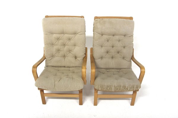 Scandinavian Contino Armchairs by Yngve Ekström for Swede, Sweden, 1970s, Set of 2-GEK-1816655