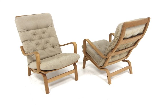 Scandinavian Contino Armchairs by Yngve Ekström for Swede, Sweden, 1970s, Set of 2-GEK-1816655