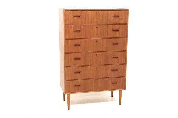 Scandinavian Convenient Tallboy in Teak, Sweden, 1950s-GEK-1798927