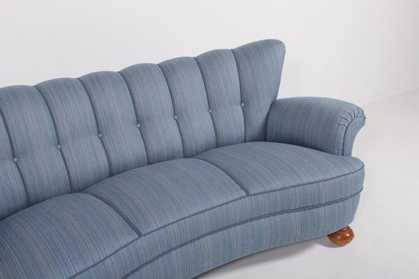 Scandinavian Curved Sofa, 1940s, Sweden-KMC-948161