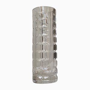 Scandinavian Cut Crystal Vase, 1950s-LCR-1293607