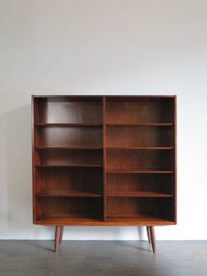 Scandinavian Dark Wood Bookcase by Gunni Omann, 1960s-CC-1112724