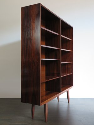 Scandinavian Dark Wood Bookcase by Gunni Omann, 1960s-CC-1112724