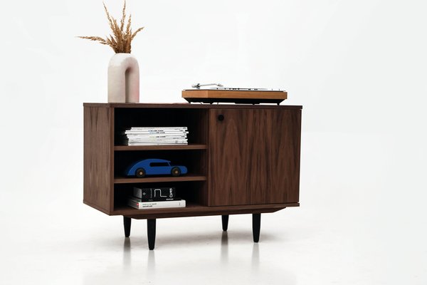 Scandinavian Design Walnut Cabinet-VND-1081712