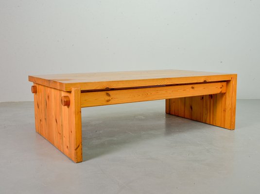 Scandinavian Dymling Coffee Table in Pinewood by Yngve Ekström for Swedese, 1970s-IXC-1384051