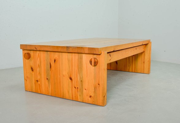 Scandinavian Dymling Coffee Table in Pinewood by Yngve Ekström for Swedese, 1970s-IXC-1384051