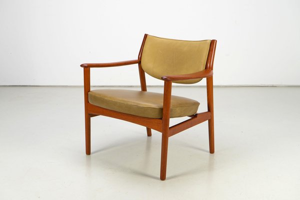 Scandinavian Easy Chairs with Teak and Leather by Westnofa, 1960s, Set of 2-AO-1777136