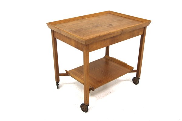 Scandinavian Elm Trolley, Sweden, 1940s-GEK-1777107