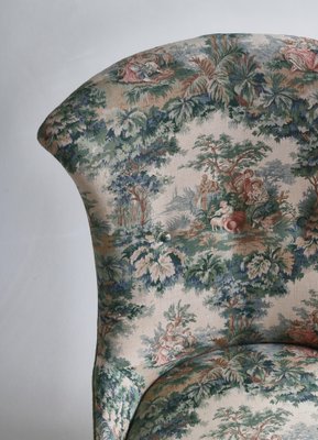 Scandinavian Emma Slipper Chair in Sanderson Textile, Early 20th Century-WRF-1796111