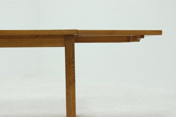 Scandinavian Extendable Dining Table in Solid Pine, 1960s-VV-1256331