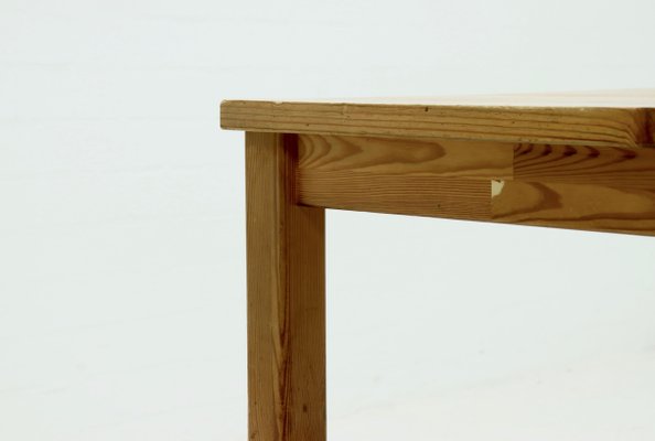 Scandinavian Extendable Dining Table in Solid Pine, 1960s-VV-1256331